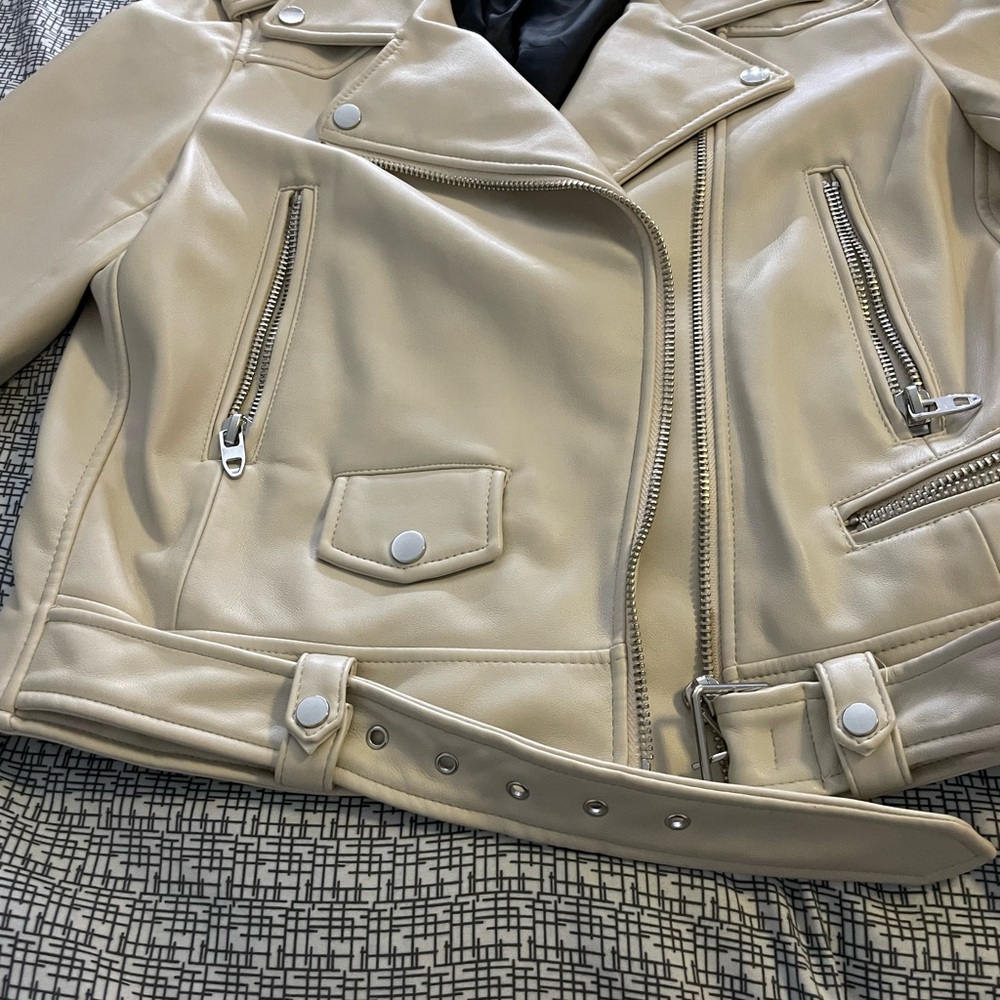 Biker leather jacket